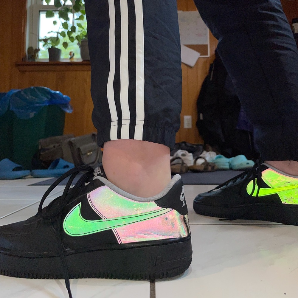 Holographic Nike Air Force 1s